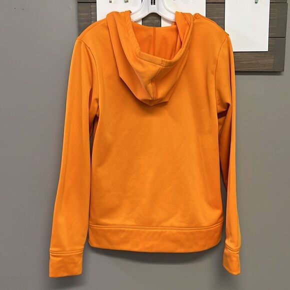 Under Armour Women’s Bright Orange Semi-Fitted Hoodie w/ Kangaroo Pocket-Medium - Picture 8 of 16